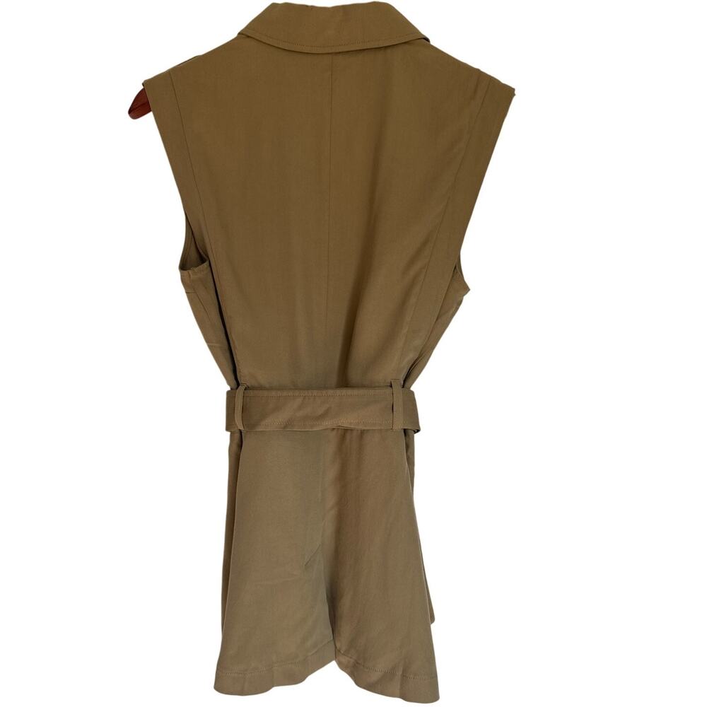 Express Tan Sleeveless Vest; slightly used.